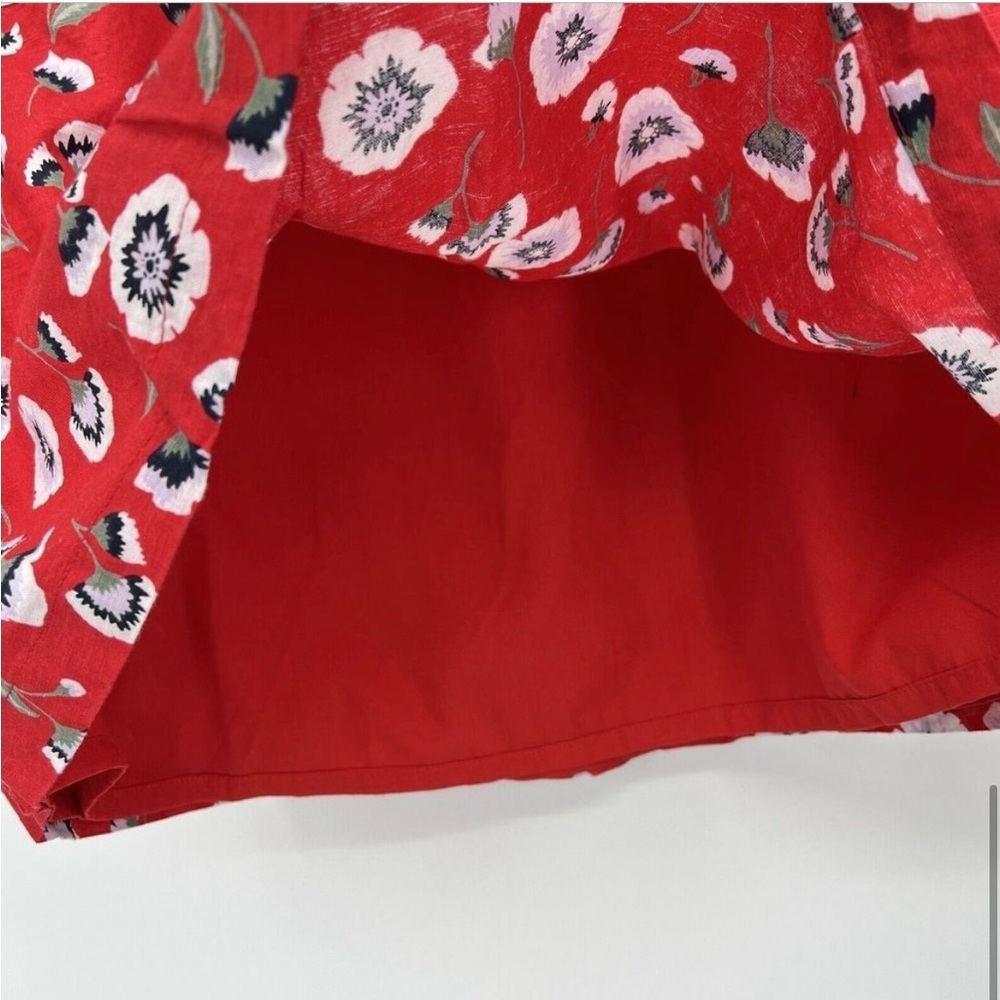 J Crew Poppy Red Women's Skirt Size Small - Picture 4 of 5